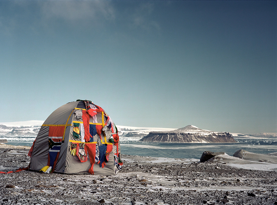 Antarctic Village - No Borders, 2007, by Lucy + Jorge Orta