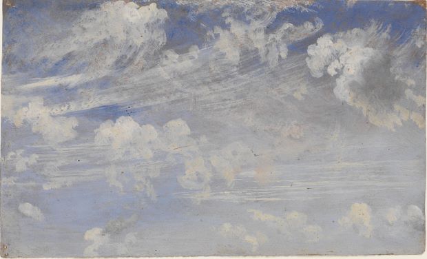 Study of Cirrus Clouds (c.1822) by John Constable, courtesy of the Victoria and Albert Museum/Art Everywhere