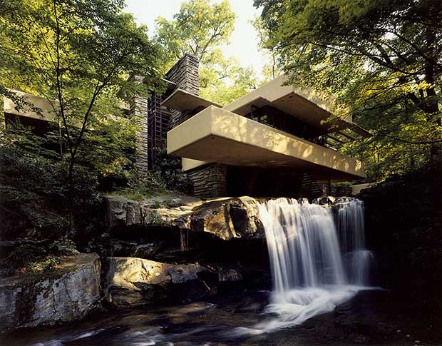 Fallingwater by Frank Lloyd Wright. Image courtesy of the Western Pennsylvania Conservancy