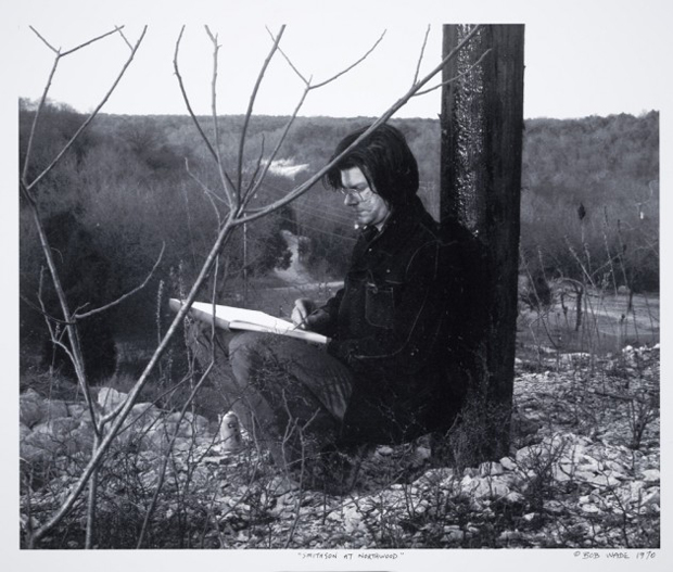 Robert Smithson at the Northwood Institute, 1970. Photograph by Robert Wade