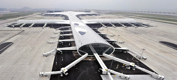 Shenzhen Bao'an Airport's new Terminal 3 by Studio Fuksas