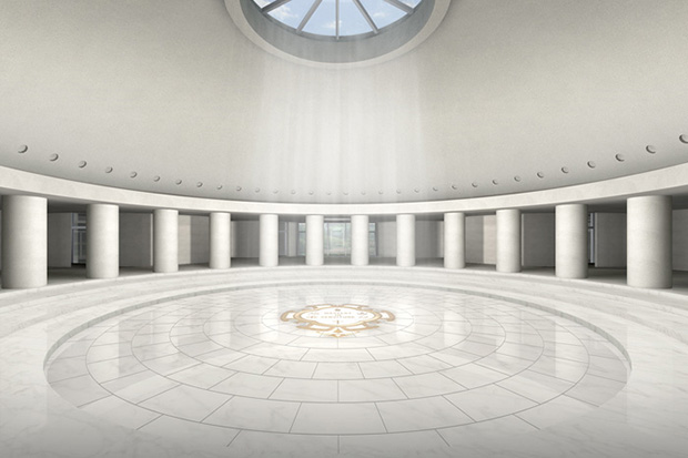 Renderings of Sufism Reoriented's new sanctuary, courtesy of Philip Johnson/Alan Ritchie.