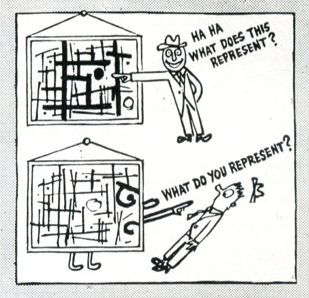 From How to Look at Modern Art in America (1946) by Ad Reinhardt