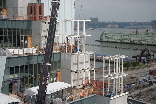 The new Whitney takes shape. Photograph by Timothy Schenck